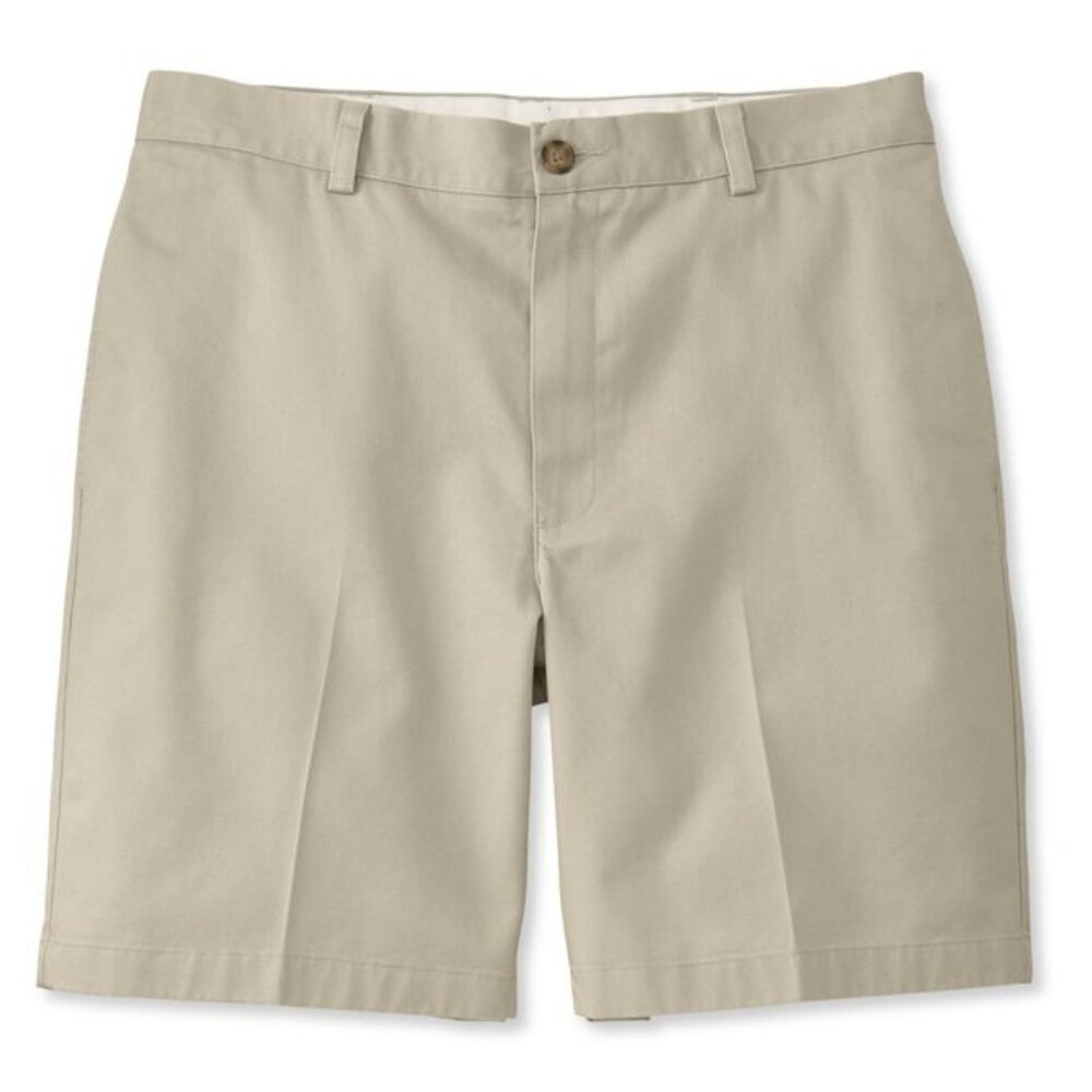 NWT LL BEAN Wrinkle Free Double L Chino Shorts Classic Fit 8” 44W